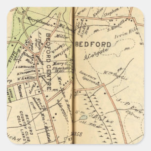 Bedford, New York 2 Vierkante Sticker