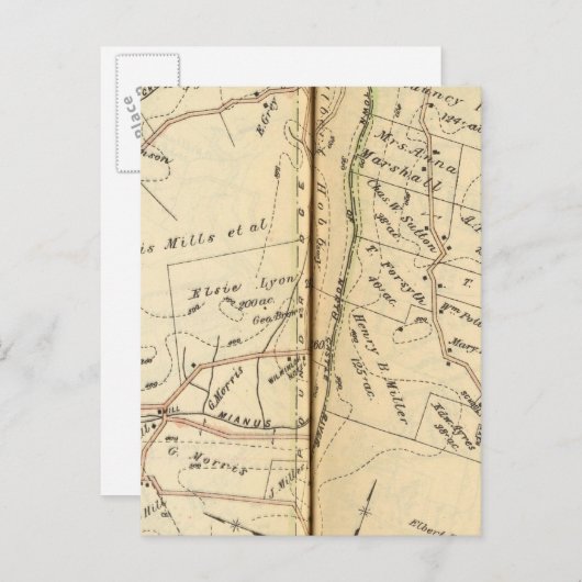 Bedford, New York Briefkaart (Voorkant / Achterkant)