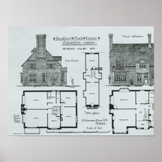 Bedford Park Estate Poster (Voorkant)