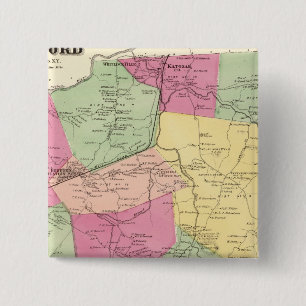 Bedford, Town Vierkante Button 5,1 Cm