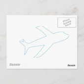 Bediende van een Fabulous Flight Briefkaart (Achterkant)