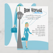 Bediende van een Fabulous Flight Kaart (Voorkant / Achterkant)