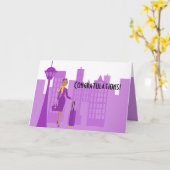 Bediende van een Fabulous Flight Kaart (Gele Bloem)