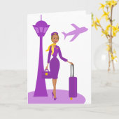 Bediende van een Fabulous Flight Kaart (Gele Bloem)