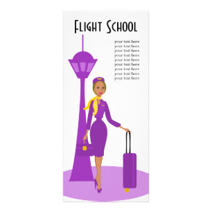 Bediende van een Fabulous Flight Reclamekaart