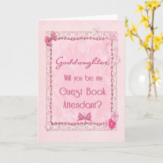 Bediende van het bezoekersregister kaart (Gele Bloem)