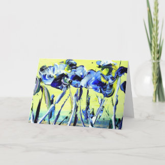 Bediening in blauw seculier kaart