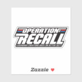 Bediening: Recall logo sticker (Vel)