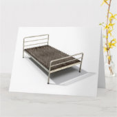 Bedje van geïsoleerde nagels kaart (Gele Bloem)