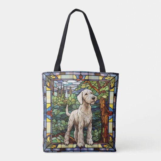 Bedlington Terrier Boodschappentas Draagtas (Achterkant)