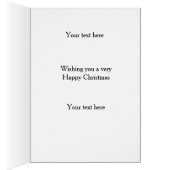 Bedlington Terrier 'Cheese Tax' Christmas card (Intérieur (Droit))