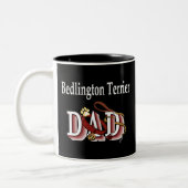 Bedlington Terrier Dad Mug (Gauche)