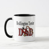 Bedlington Terrier Dad Mug (Gauche)