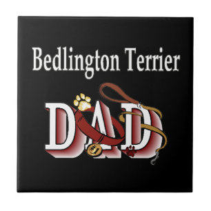 Bedlington Terrier Dad Tegeltje