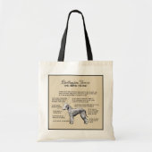 Bedlington Terrier Diagram Canvas tas (Voorkant)