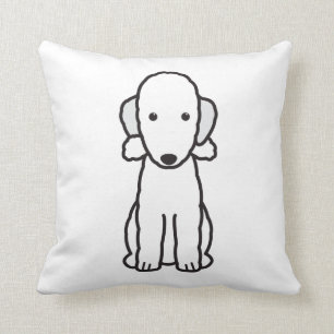Bedlington Terrier Dog Cartoon Kussen