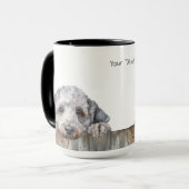Bedlington Terrier Dog Mok (Voorkant links)