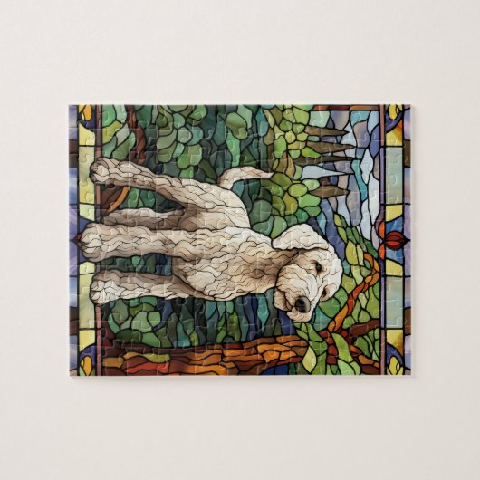 Bedlington Terrier Dog Puzzle (Horizontal)