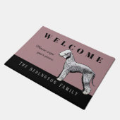  Bedlington Terrier Doormat Deurmat (Schuin)