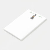 Bedlington Terrier Heart Mom Post-it Notes (Incliné)