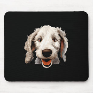 Bedlington Terrier Hond Moeder Vader Kijkende Pupp Muismat