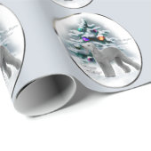 Bedlington Terrier Kerstmis Cadeaupapier (Rol Hoek)