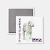 Bedlington Terrier Maman 4 - Magnet (Recto/Verso)