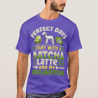 Bedlington Terrier Matcha Latte T-shirt
