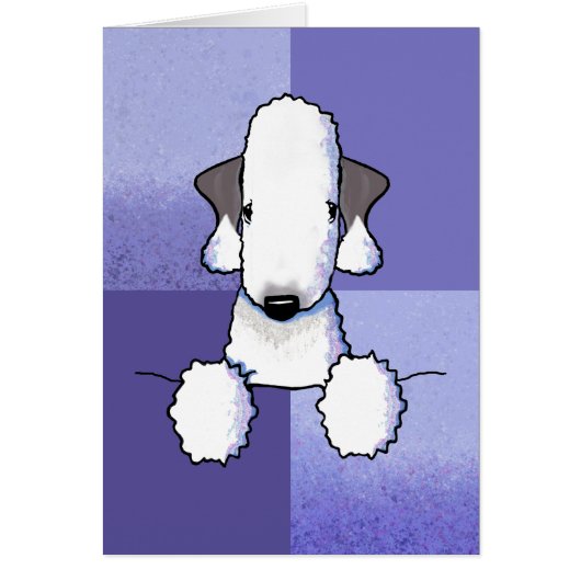 Bedlington Terrier Note Kaart (Voorkant)