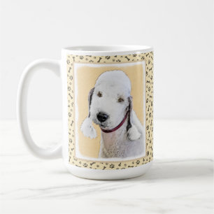 Bedlington Terrier Painting - Originele Dog Art Koffiemok