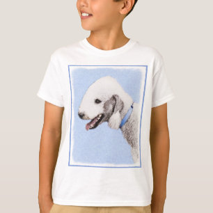 Bedlington Terrier Painting - Originele Dog Art T-shirt
