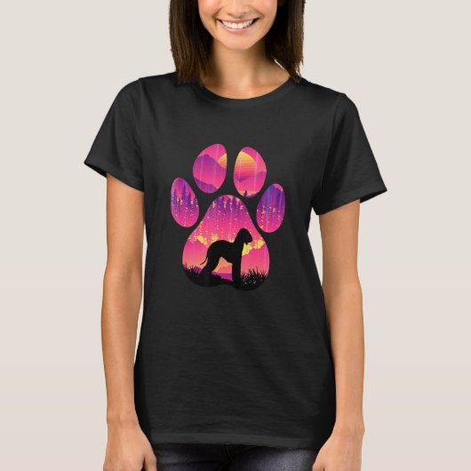 Bedlington Terrier Paw Mom Dad Dog Women Men T-shirt (Voorkant)