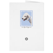 Bedlington Terrier Peinture - Art Chien original (Dos)