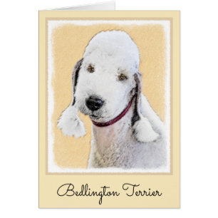 Bedlington Terrier Peinture - Art Chien original