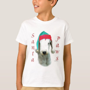 Bedlington Terrier Santa Paws T-shirt