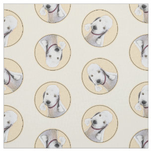 Bedlington Terrier Schilderij Sandy Color Dog Art Stof