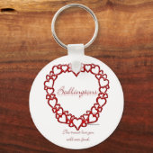 Bedlington Terrier Ware Liefde - Sleutelhanger (Voorkant)
