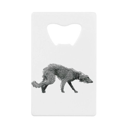 Bedlington Whippet Lurcher Dog Kredietkaart Flessenopener (Voorkant)