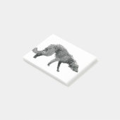 Bedlington Whippet Lurcher Dog Post-it® Notes (Schuin)