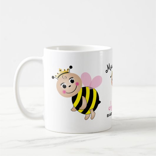 Bedoeld om Bee Baby shower Mok (Links)