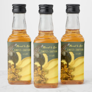 Bedoeld om Bee Honey Party Favor Foto Likeurfles Etiket