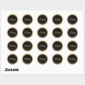 Bedoeld om Gold Black Wedding Honey Bee Label te z (Vel)