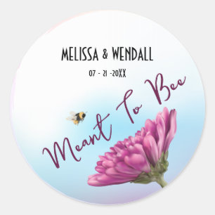 Bedoeld om Mauve Floral te zijn Ronde Sticker