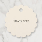 Bedoeld om te trouwen Dank u Bedankjes Labels (Achterkant)