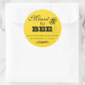 Bedoeld om te zijn bruiloft gast gunst honing pot ronde sticker (Tas)