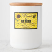 Bedoeld om te zijn Sunflower bruiloft Gast Favor L Voedselcontainer Etiket (Voorkant)