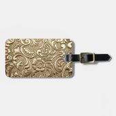 Bedooid goud bagagelabel (Voorkant horizontaal)