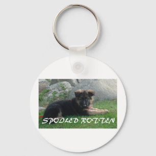 bedorven duitse herder sleutelhanger