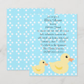 Bedotted Duck in Blue Kaart (Voorkant / Achterkant)