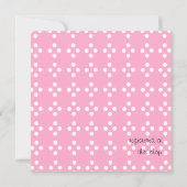 Bedotted Duck in Pink Kaart (Achterkant)